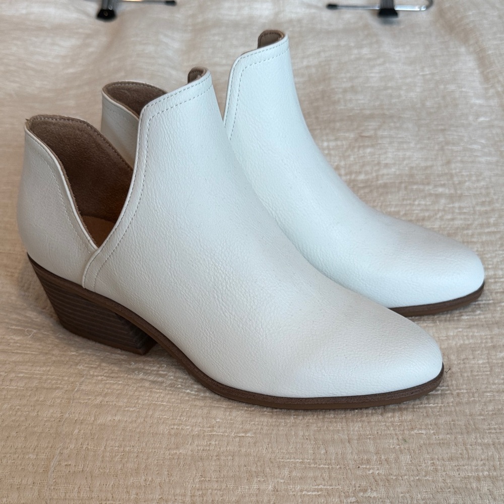 Women's White Ankle Boots